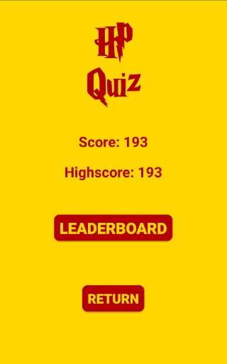 Harry Potter Quiz Result