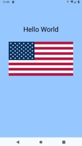 App with US flag