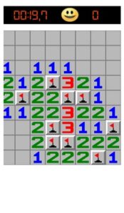 An easy Minesweeper puzzle