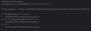 Android App in different languages via Java code
