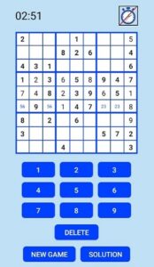 You can write small numbers as hints into the individual cells
